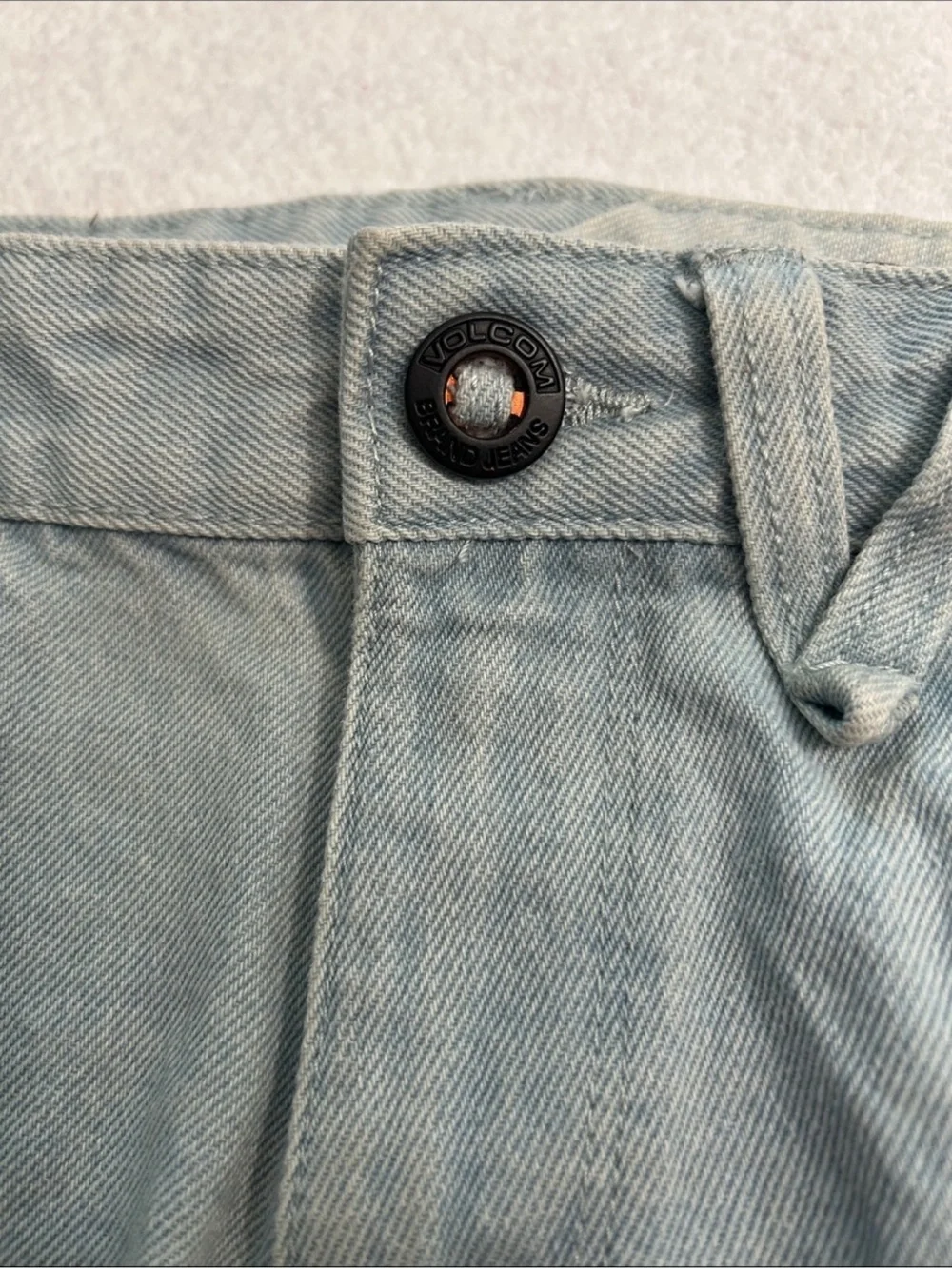 Volcom 14 (27) Jeans Big Boy Youth Chillow in Light Blue Loose Baggy Skater NWT